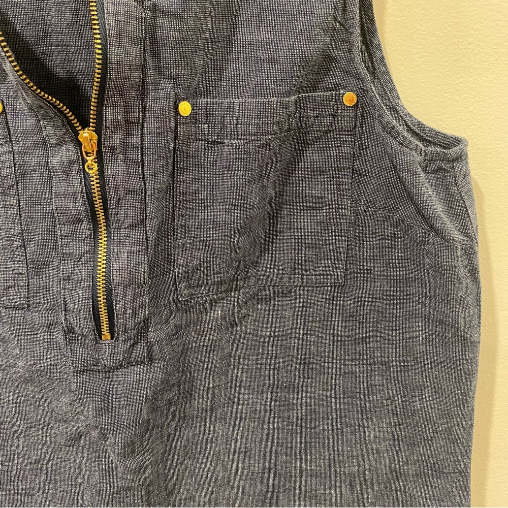 Ellen Tracy Linen blend sleeveless top - Picture 3 of 13